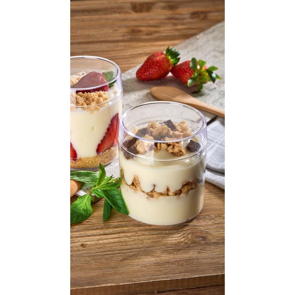 OFS-10 KRİSTAL MAGNOLYA KAVANOZ + KAPAK 16LI